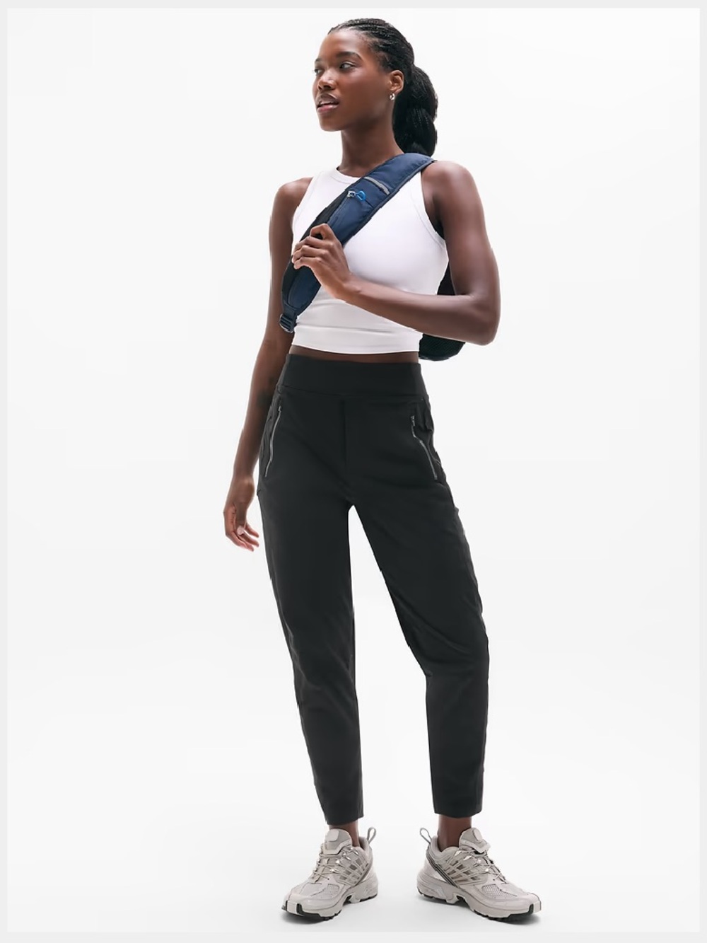 NWT Athleta Trekkie North Jogger - Black- 4 Petite